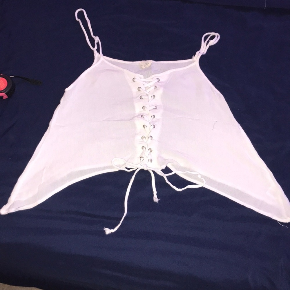 Lace Up Cami - Picture 2 of 3